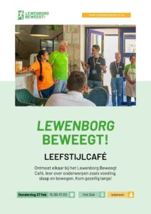 Flyer Leefstijl Cafe Lewenborg Beweegt